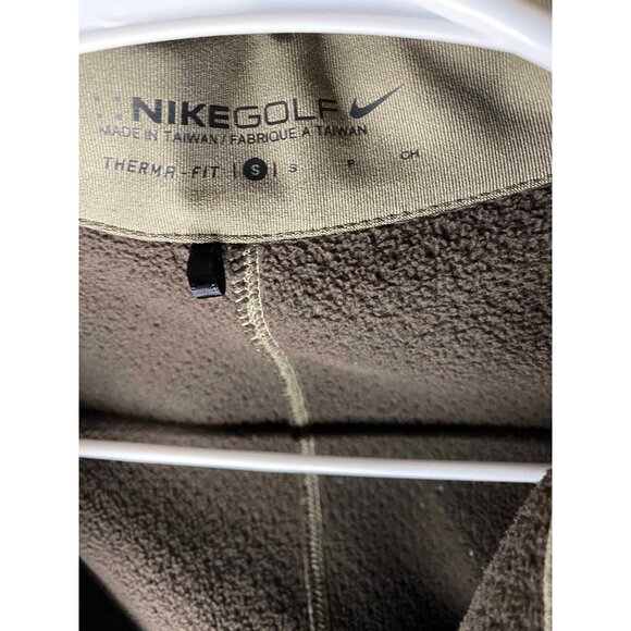 Nike Golf Therma Dri-Fit Top Womens S Brown Full Zip Long Sleeve Jacket - Picture 3 of 6